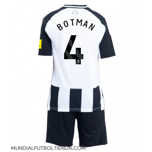 Camiseta Newcastle United Sven Botman #4 Primera Equipación Replica 2024-25 para niños mangas cortas (+ Pantalones cortos)